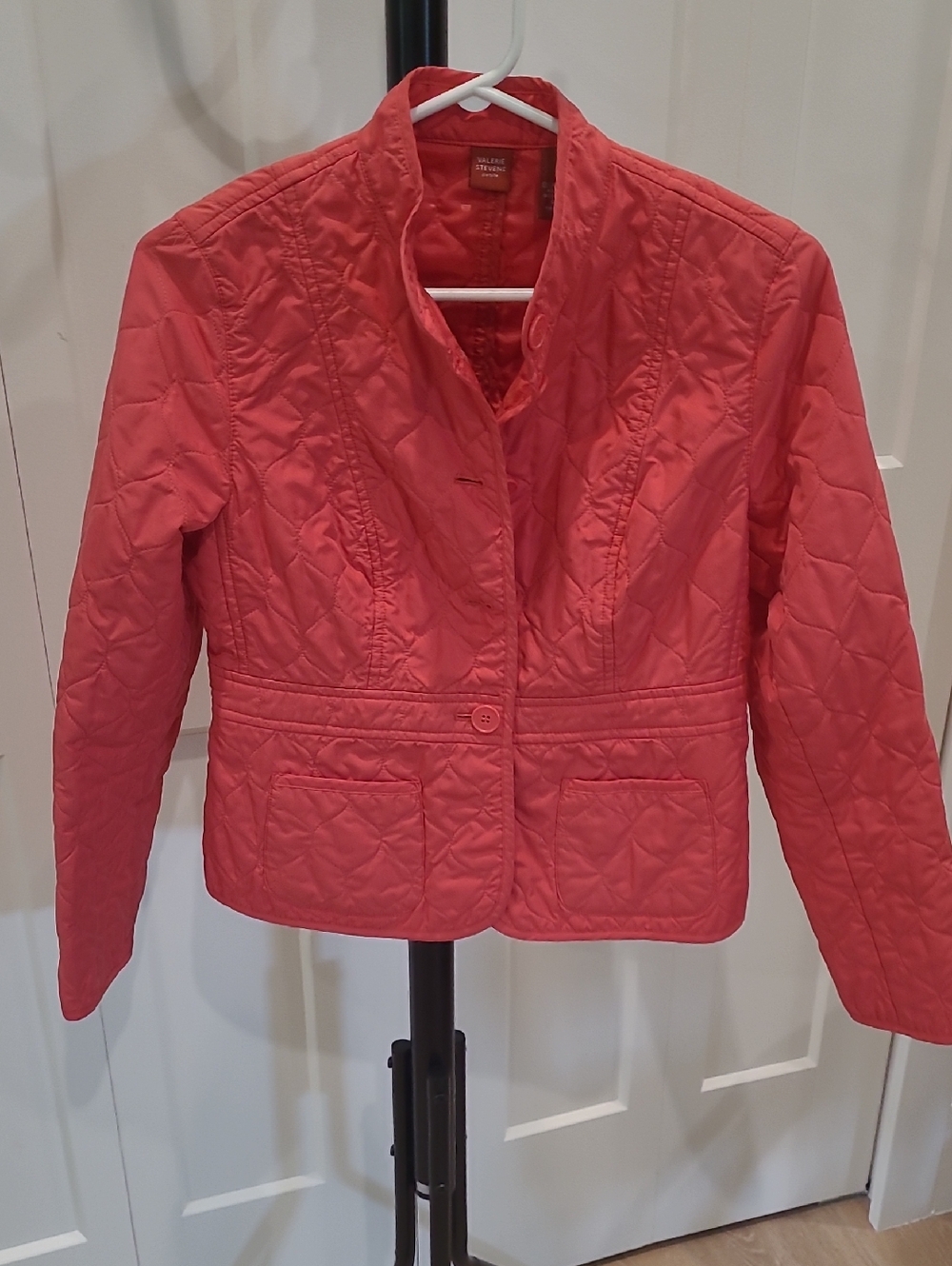 VALERIE STEVENS Coral Quilted Puffer Jacket